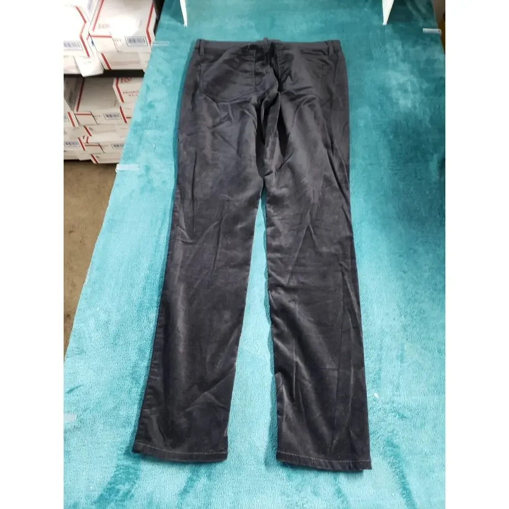 Loft Jeans Size 2 Women Black Pants Velvet Stretch Mid Rise Modern Skinny